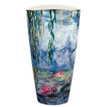 603030 Monet SQ 150 crop Waterlilies Vase 28cm